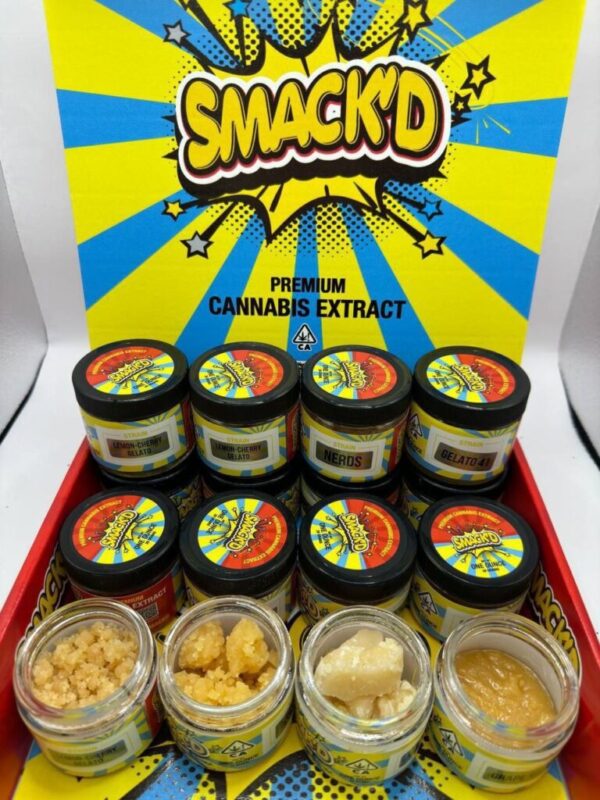 Smacked Concentrate delivers potent, flavorful cannabis extract, offering intense effects and a smooth, premium experience for seasoned users.