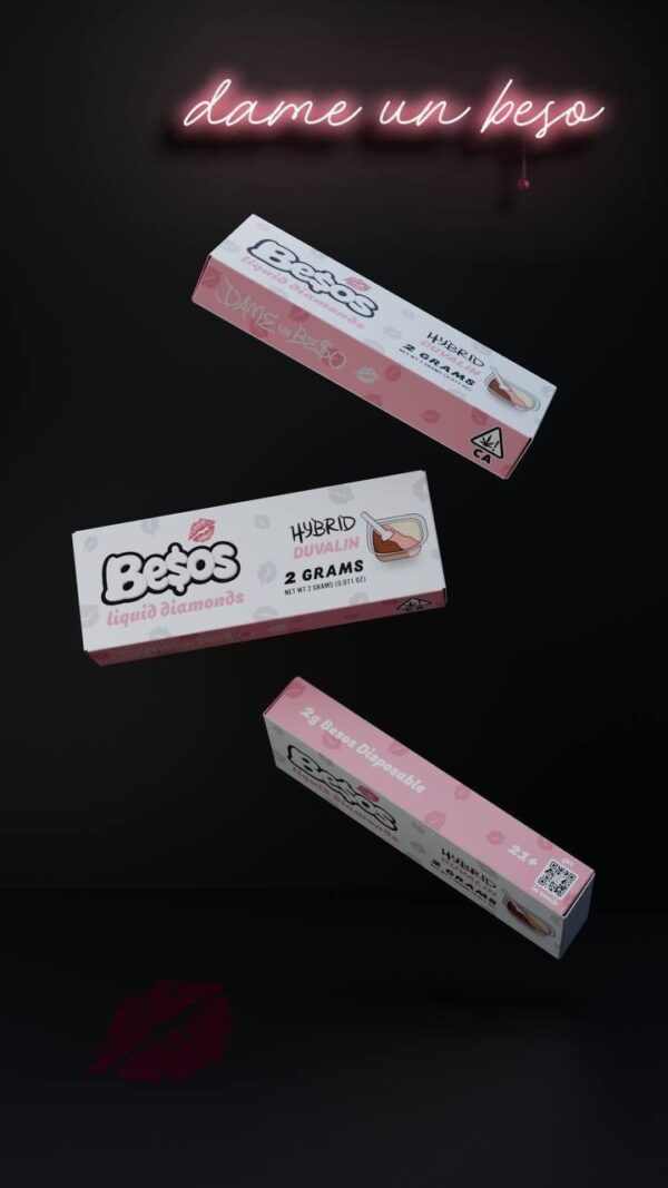 The Besos Duvalin 2G Disposable offers a creamy chocolate and vanilla flavor with a 2-gram capacity, providing a long-lasting, enjoyable vape.